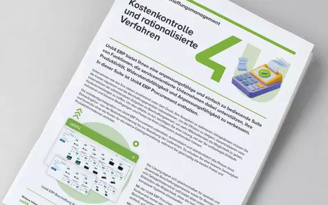 Cover image for Unit4 ERP fact sheet - procurement management