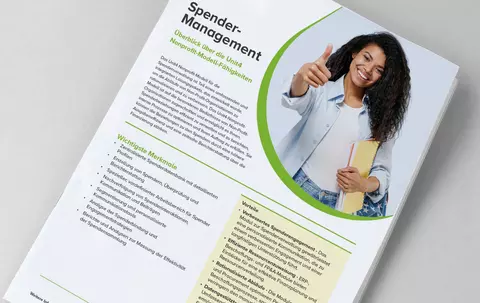 Klicken Sie hier, um unser Factsheet über unsere Spendermanagement-Software für Nonprofit-Organisationen zu lesen